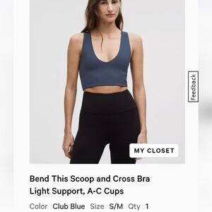 Bend This Scoop and Cross Bra Light Support, A-C Cups